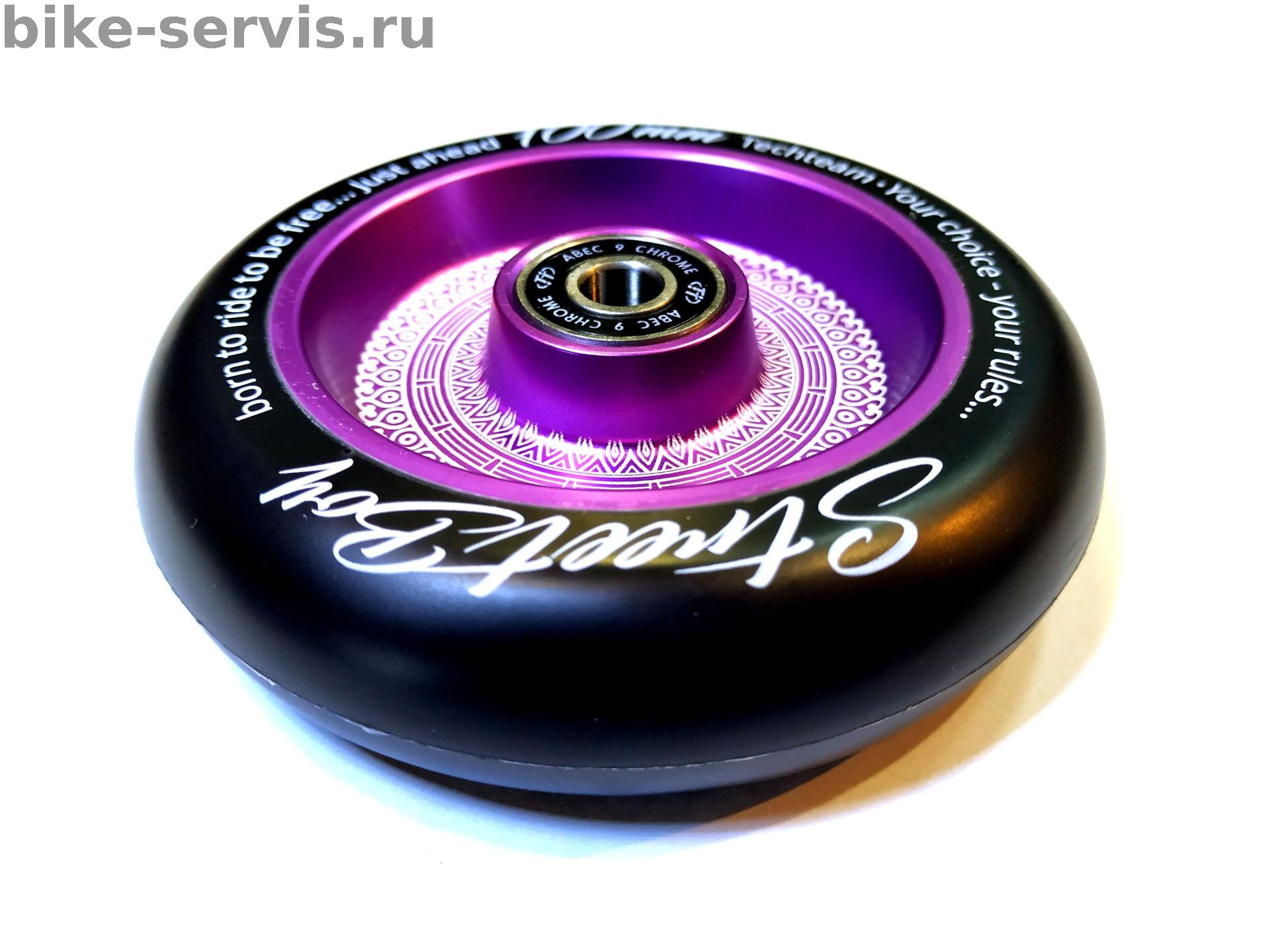 КОЛЕСО ДЛЯ ТРЮКОВОГО САМОКАТА 100 ММ "flat solid'' сиреневый
